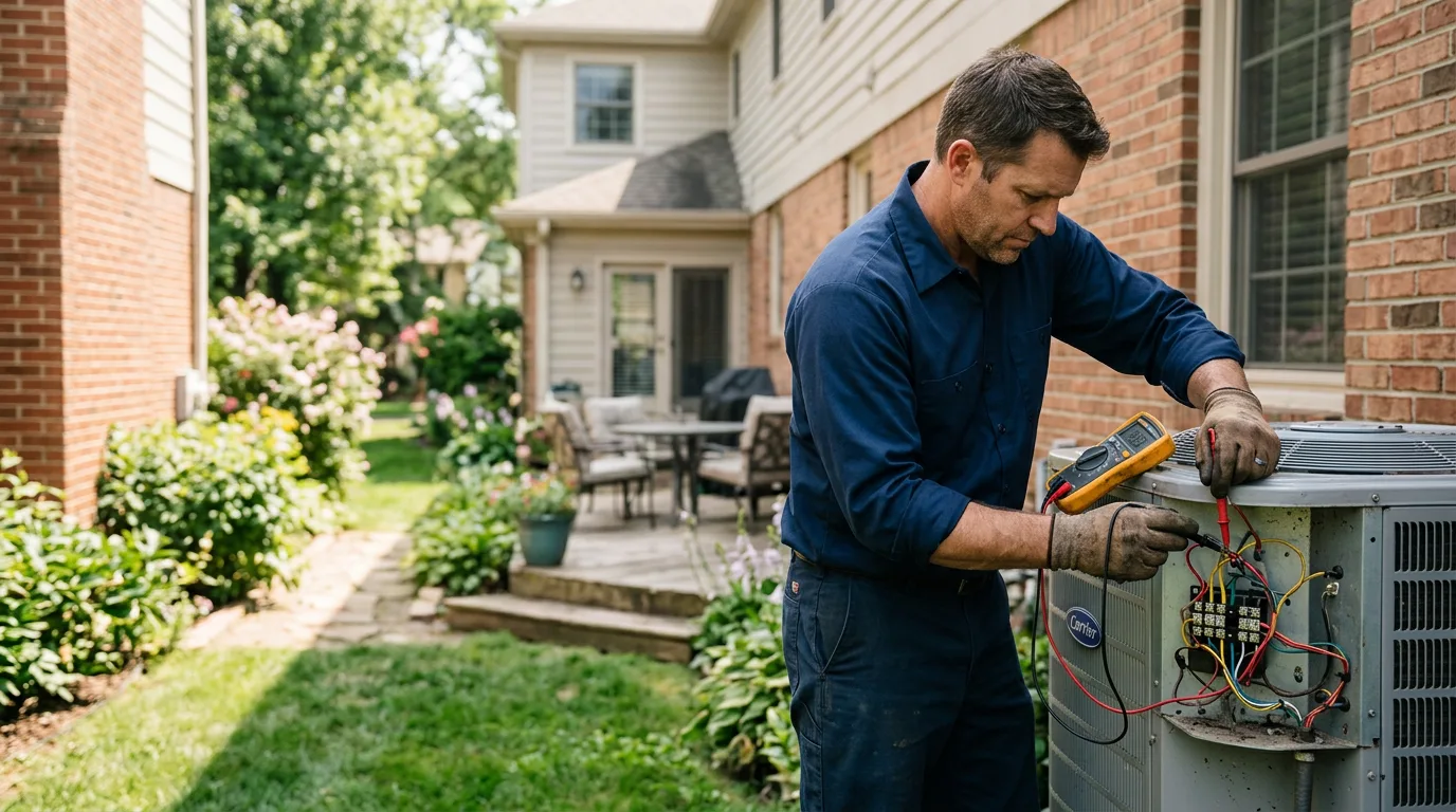 HVAC technician working near Allyn, WA